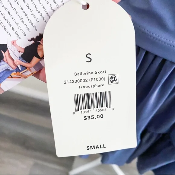 Blogilates Ballerina Skort Steel Blue - Picture 8 of 10